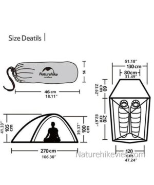 Lều cắm trại siêu nhẹ Naturehike Cloud UP 2 người