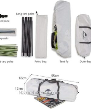 Lều cắm trại mùa hè 5 người Naturehike